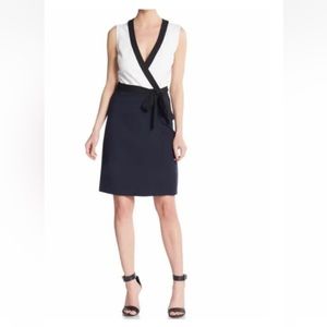 DVF Diane Von Furstenberg Gracie Colorblock Wrap Dress 6